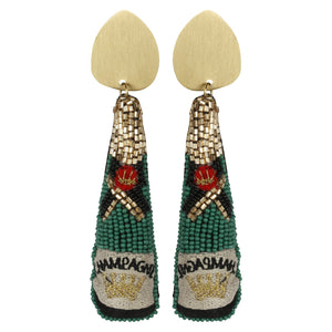 
            
                Load image into Gallery viewer, Green Champagne Earrings
            
        