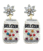 Beaded Seltzer Earrings