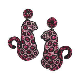 
            
                Load image into Gallery viewer, Pink Leopard Earrings
            
        
