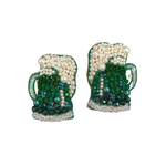 Green Beer Mug Earring