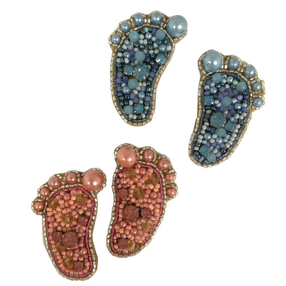 Footprint Earrings